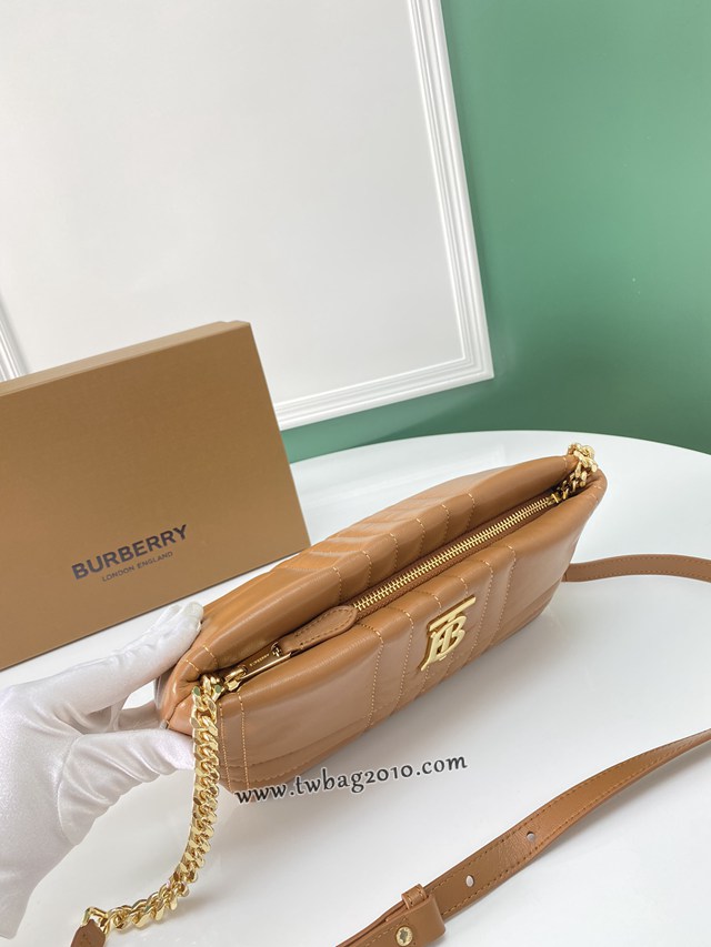 Burberry專門店新款絎縫款Lola蘿拉包 巴寶莉羔羊皮單肩斜挎女包 yxb1179